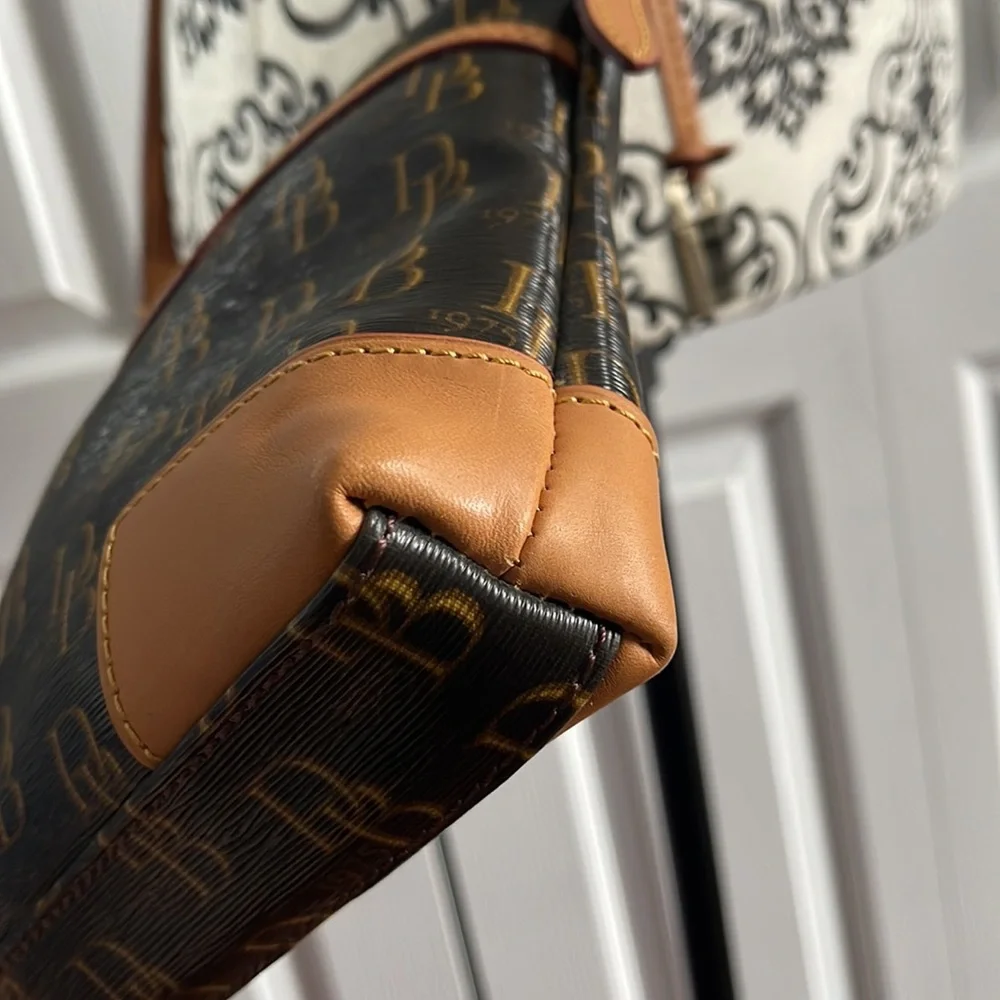 Dooney & Bourke 1975 DB Signature Letter Carrier Crossbody Bag - Picture 12 of 17